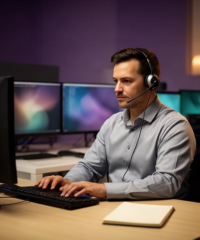 Certified IT specialist working in a focused support office