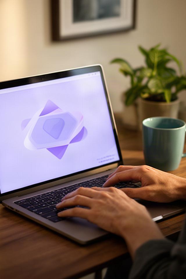 Customer opening a secure remote access link on a personal laptop